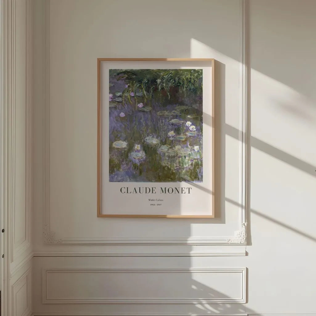 Claude Monet – Waterlelies in de vijver Poster