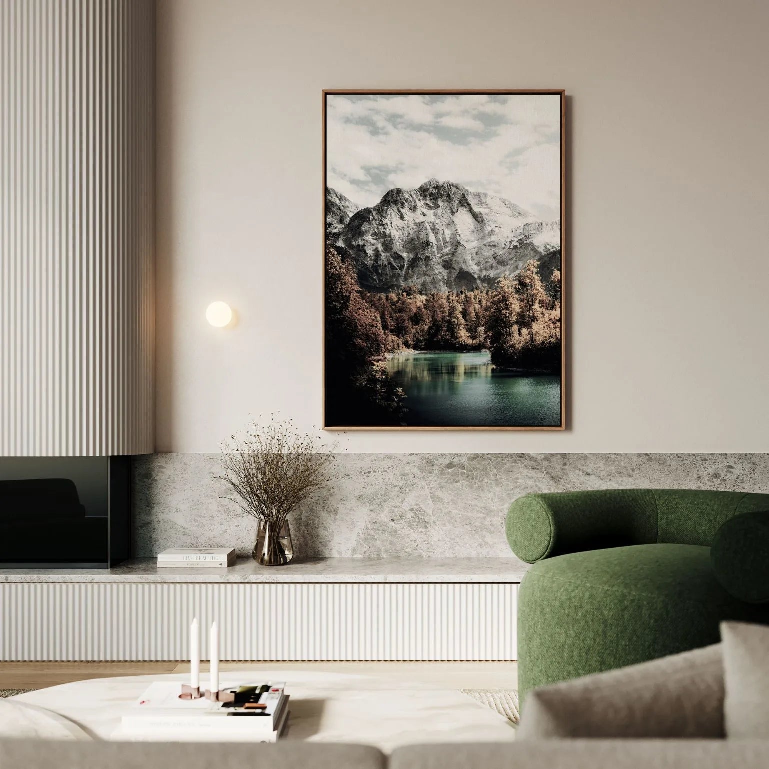 Ingelijst canvas - Kracht van de bergen