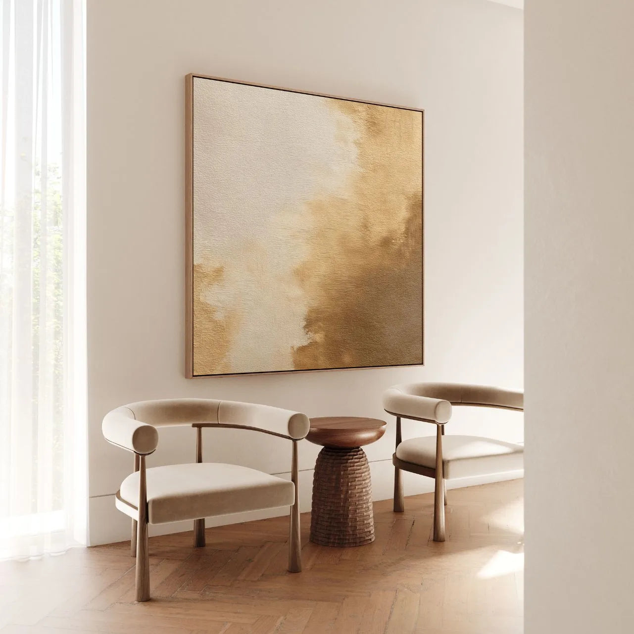 Ingelijst canvas – Zandgloed