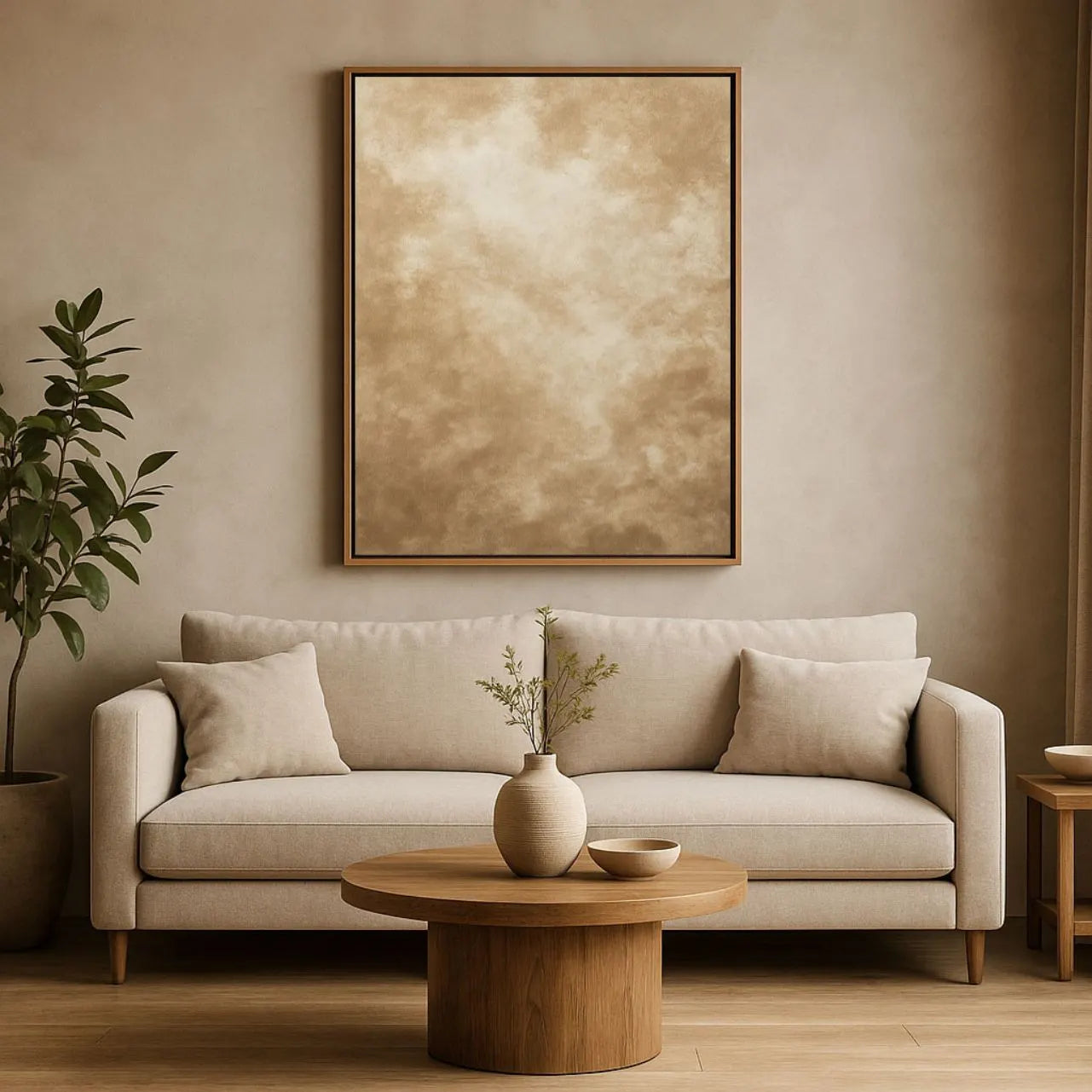 Ingelijst canvas – Zandstilte