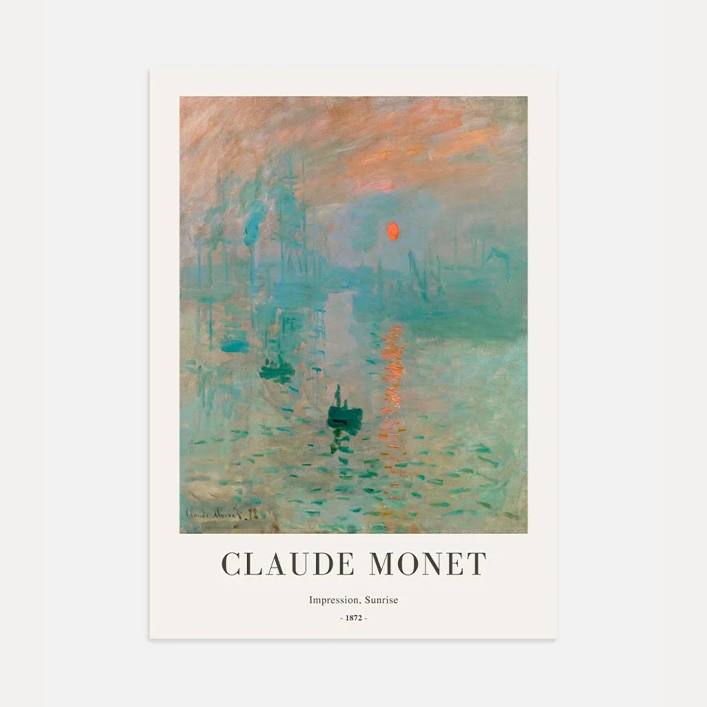 Claude Monet – Impressie, Zonsopgang Poster