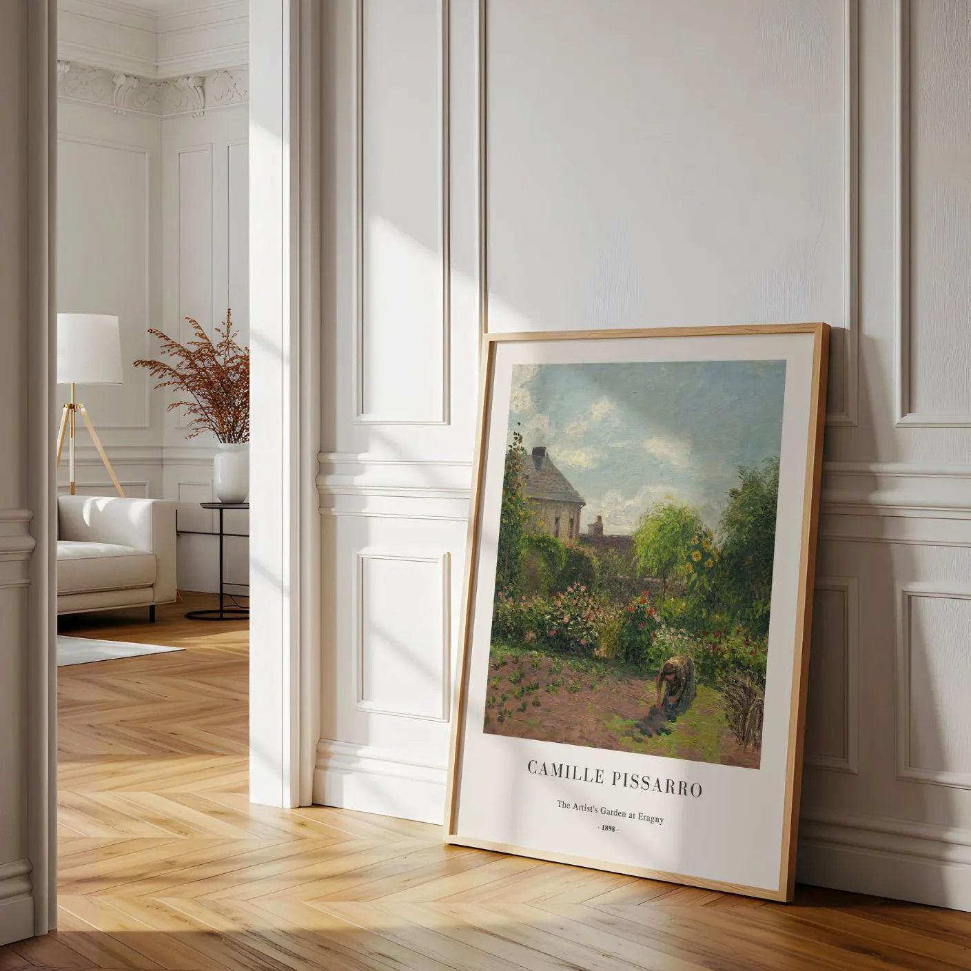 Camille Pissarro – De tuin van de kunstenaar in Éragny Poster