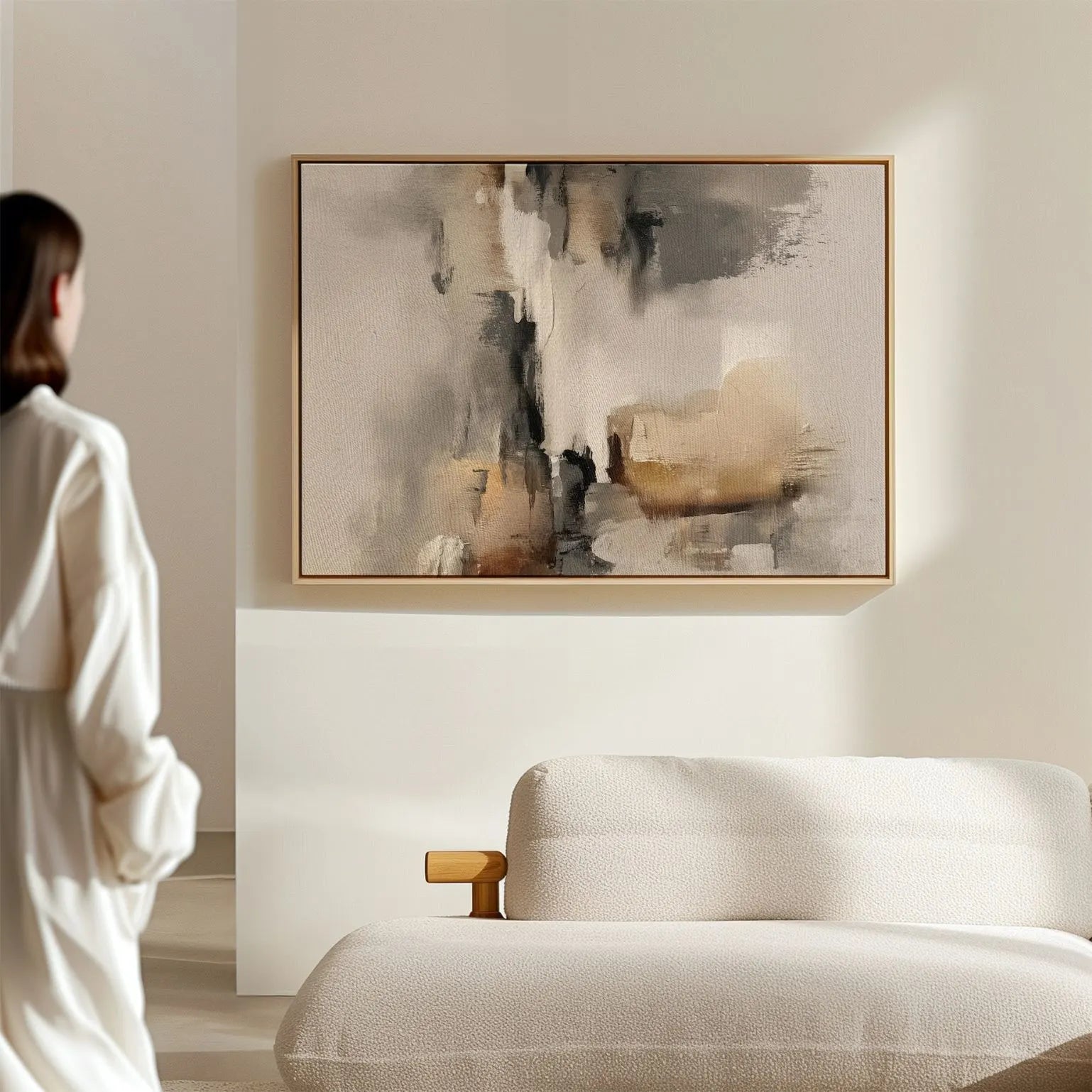 Ingelijst canvas – Echo van stilte