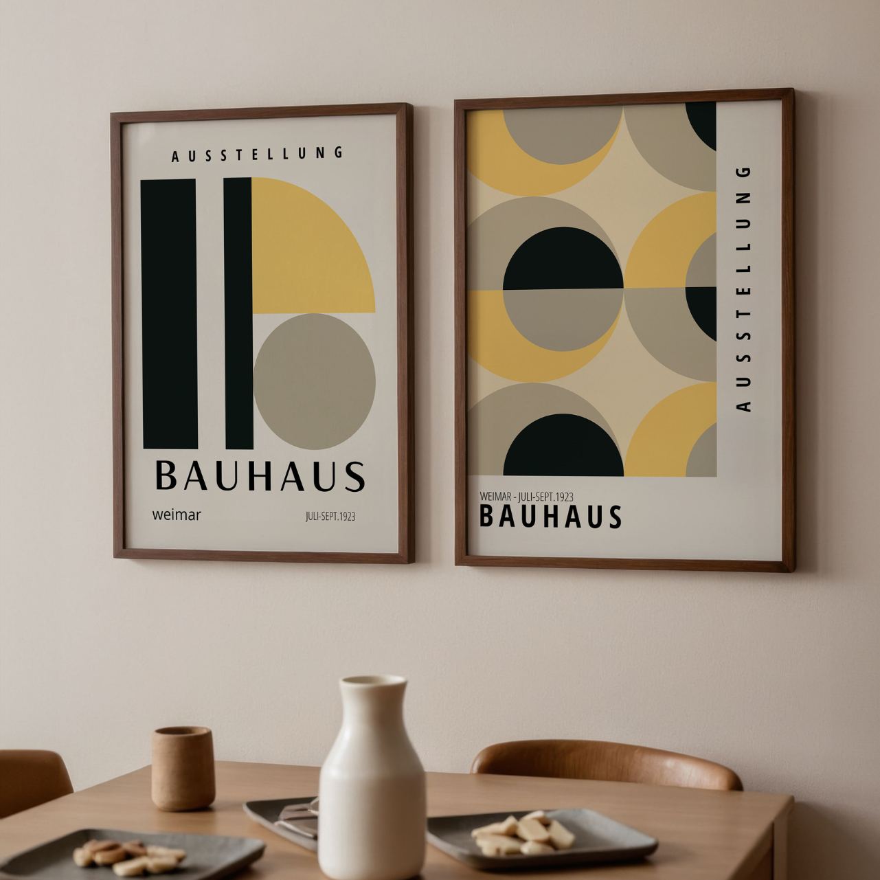 Bauhaus Geometrie – Set van 2 posters