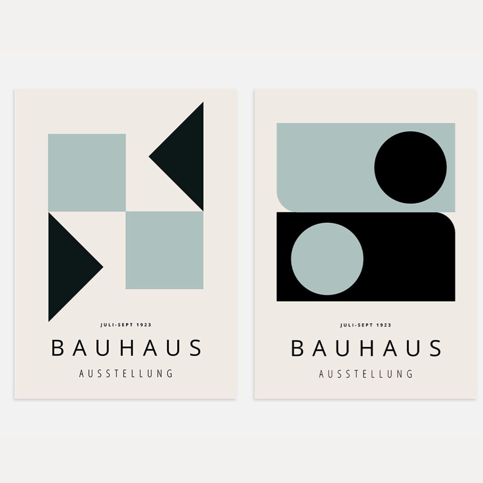 Poster – Bauhaus geometrie Set van 2