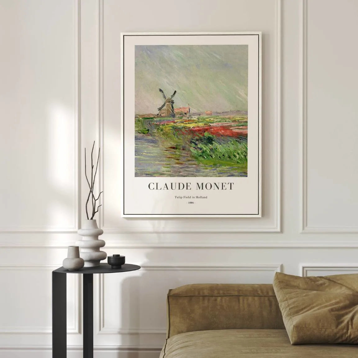 Monet Poster Tulpenveld