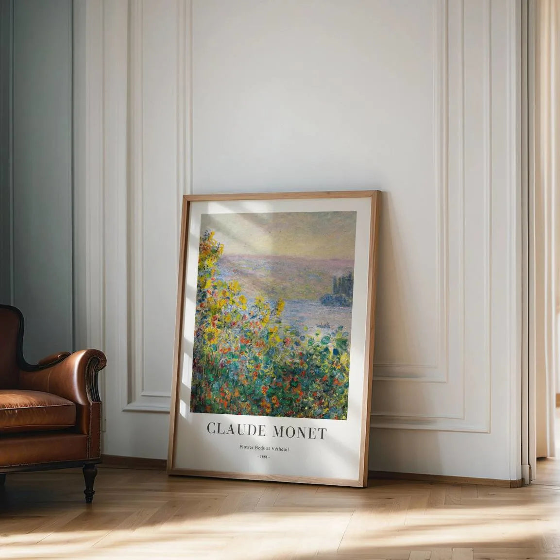 Claude Monet Poster – Bloembedden in Vétheuil