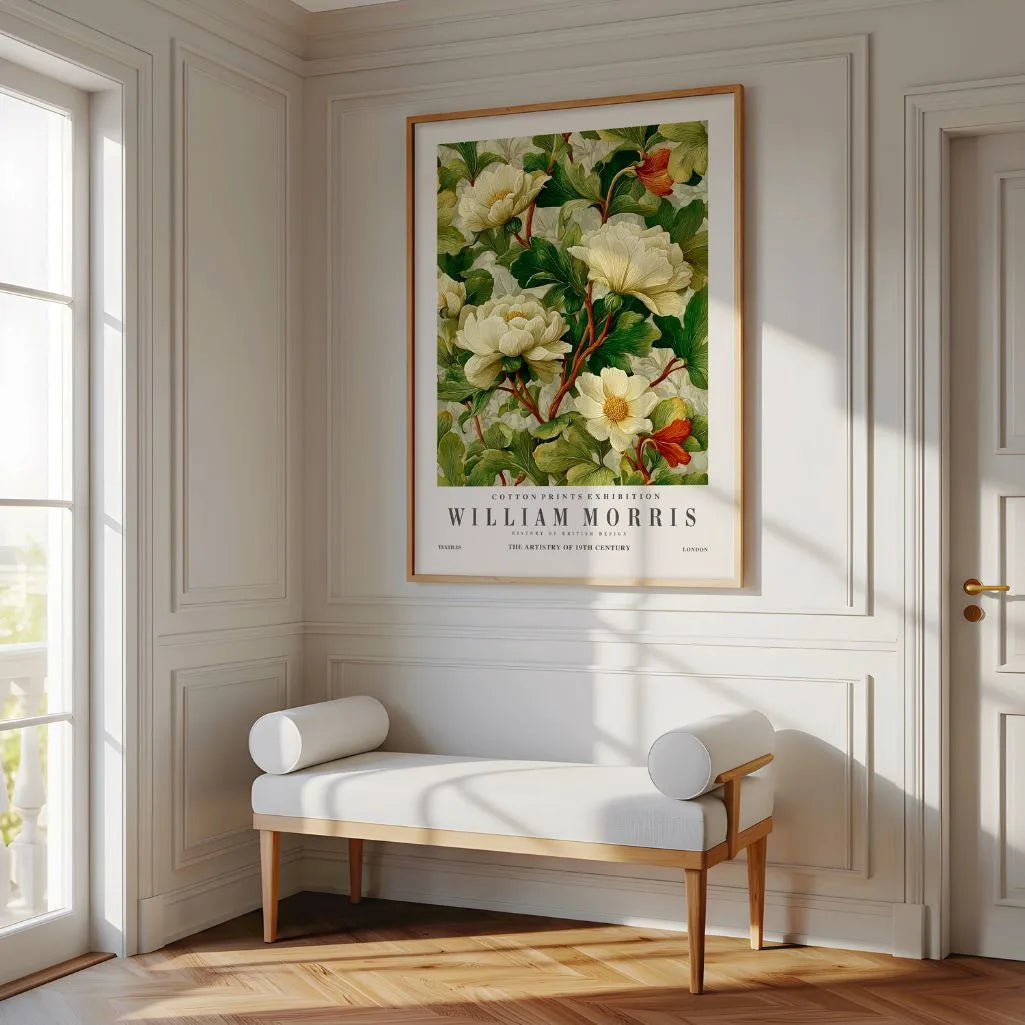 Poster – Crèmekleurige Bloemen