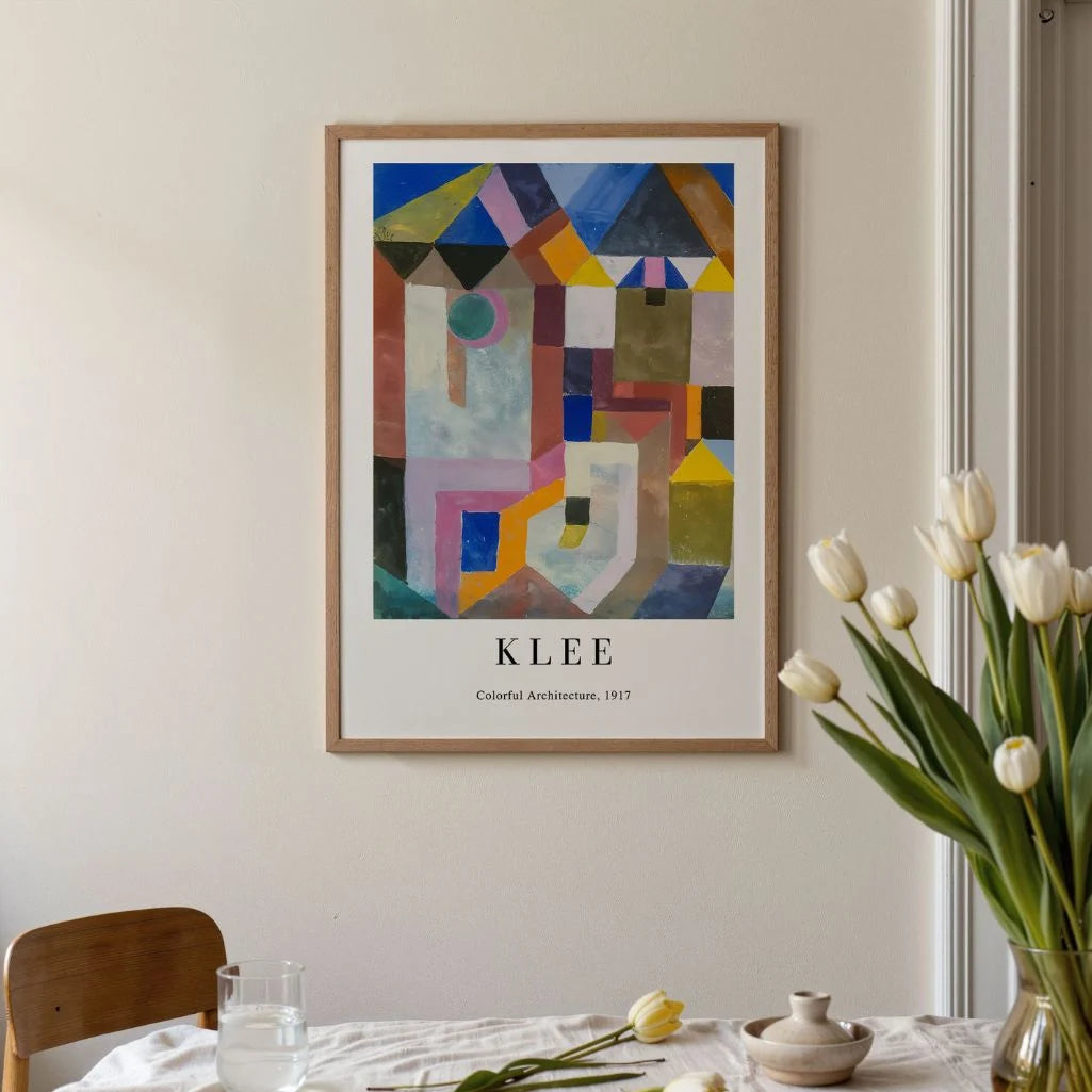 Paul Klee Poster – Kleurrijke architectuur