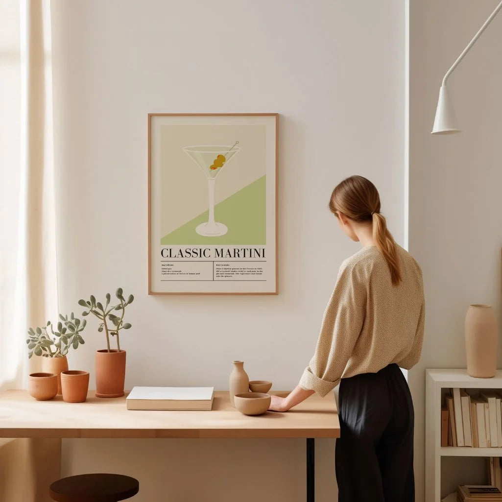 Classic Martini illustratie poster