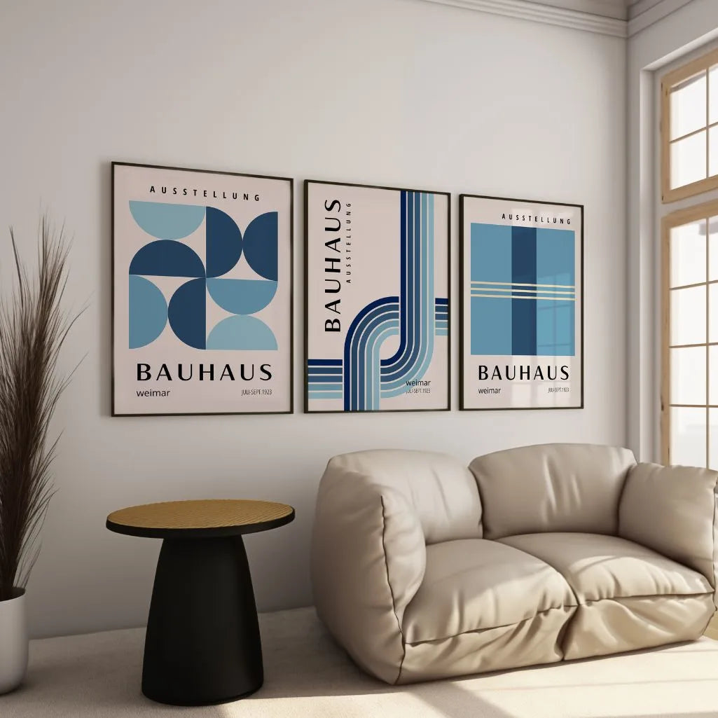Bauhaus Weimar Rhythm – Set van 3 posters