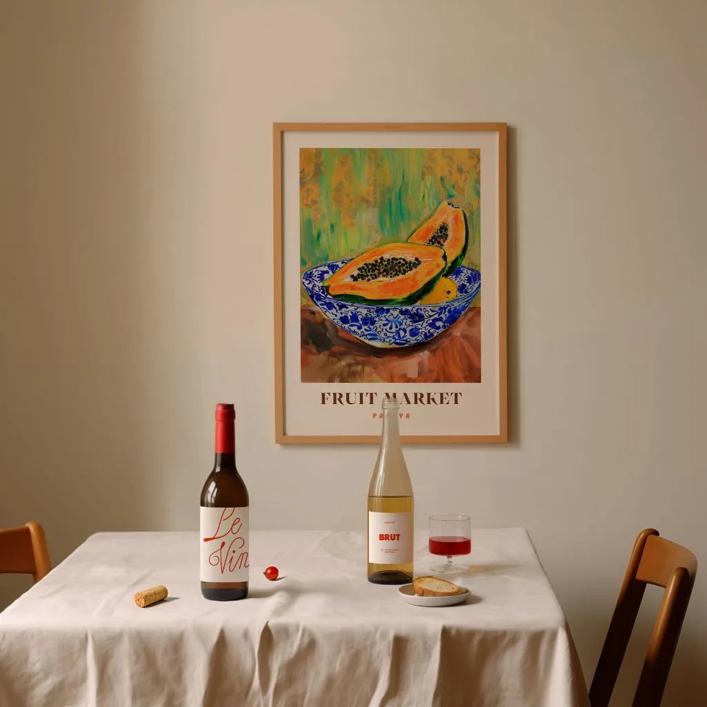 Papaja In Een Kom Poster