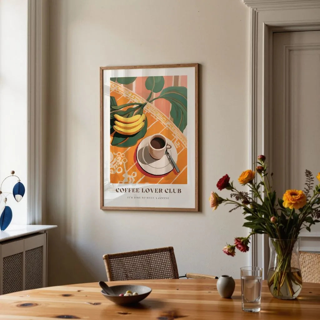 Koffie Bananen Poster