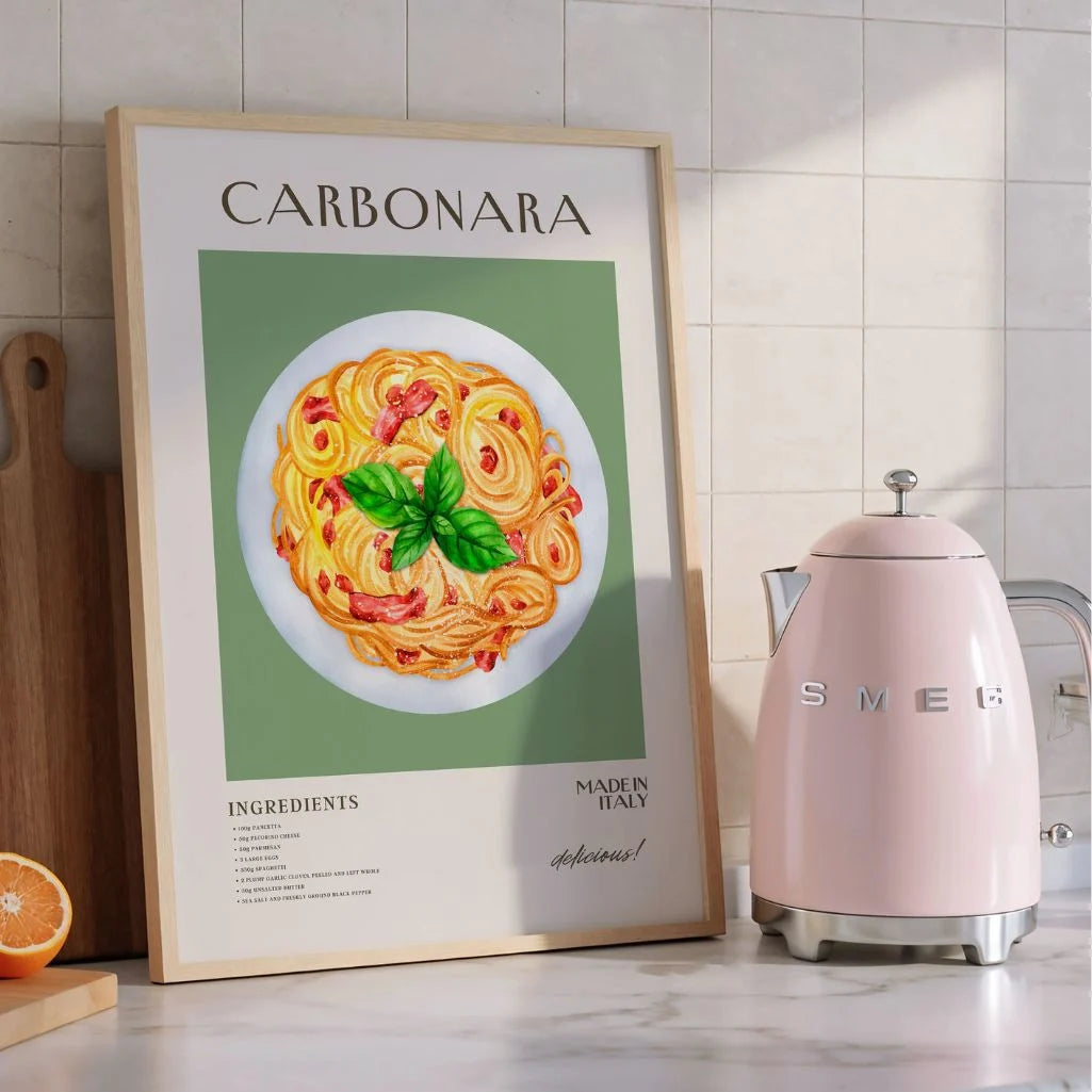 Pasta Carbonara Poster