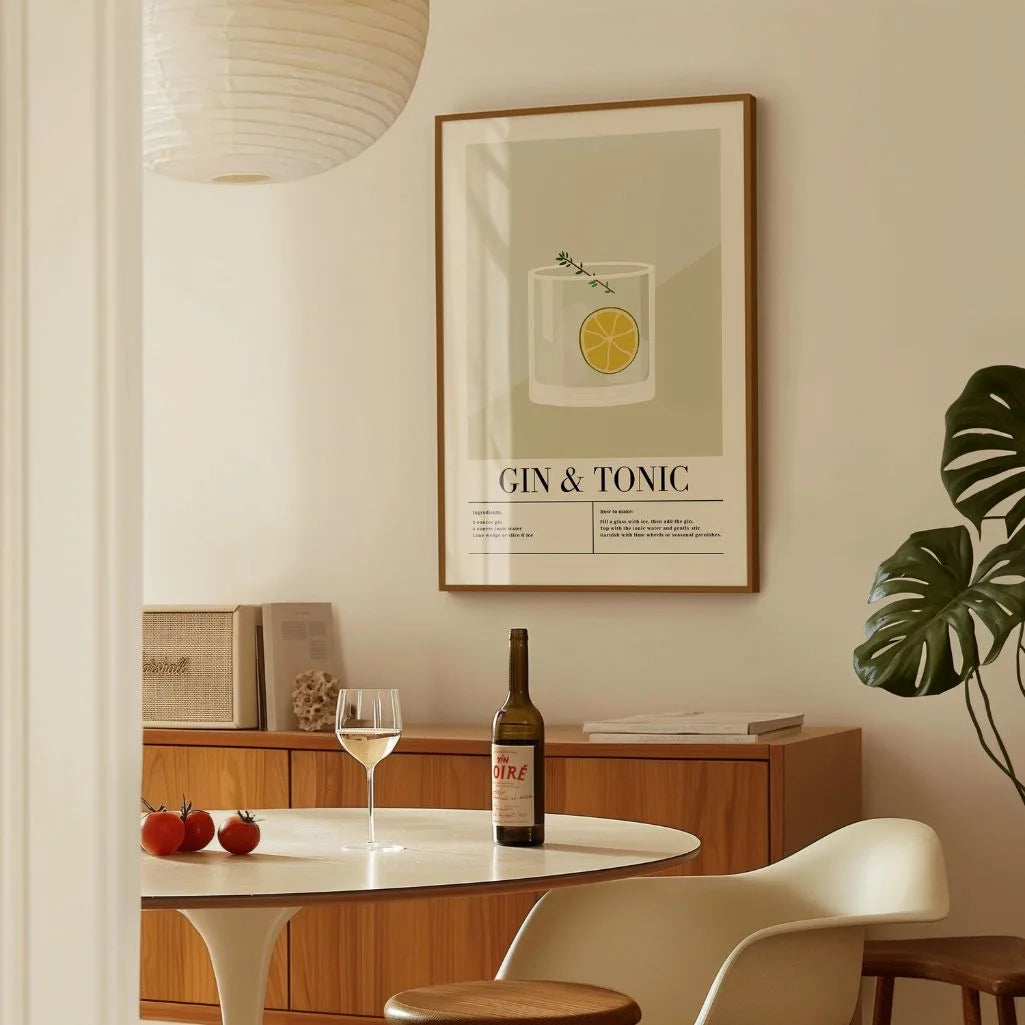 Gin Tonic poster illustratie