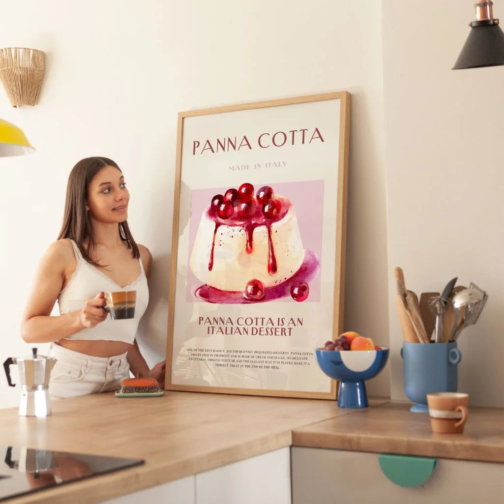 Panna Cotta illustratie Poster