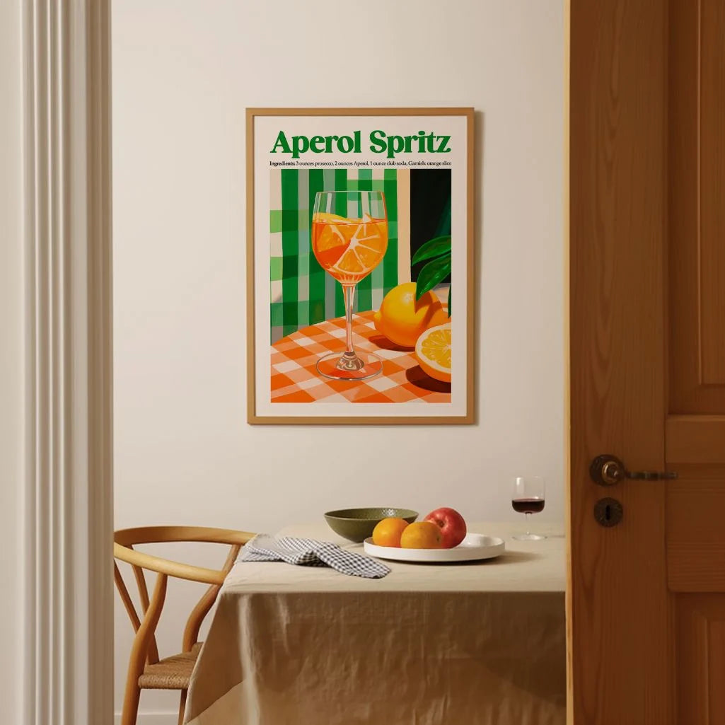 Aperol Spritz Citruskleuren poster