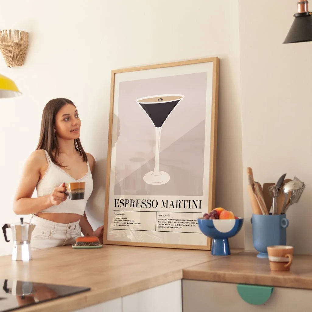 Espresso Martini poster illustratie