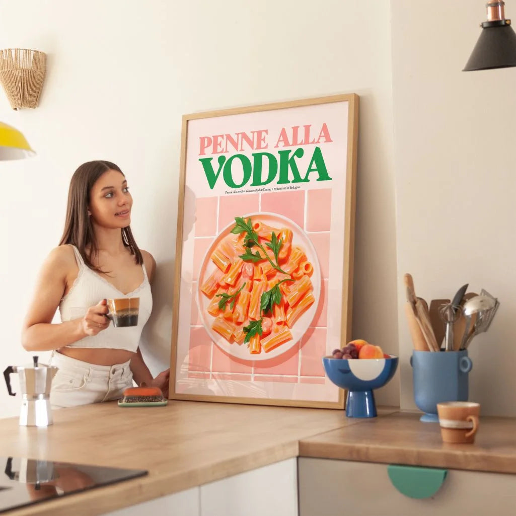 Poster Penne Met Vodkasaus