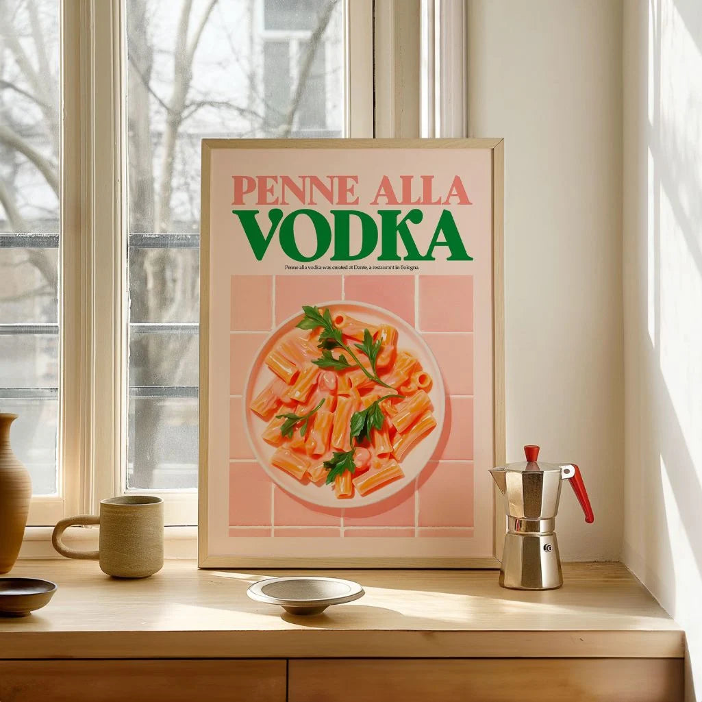 Poster Penne Met Vodkasaus