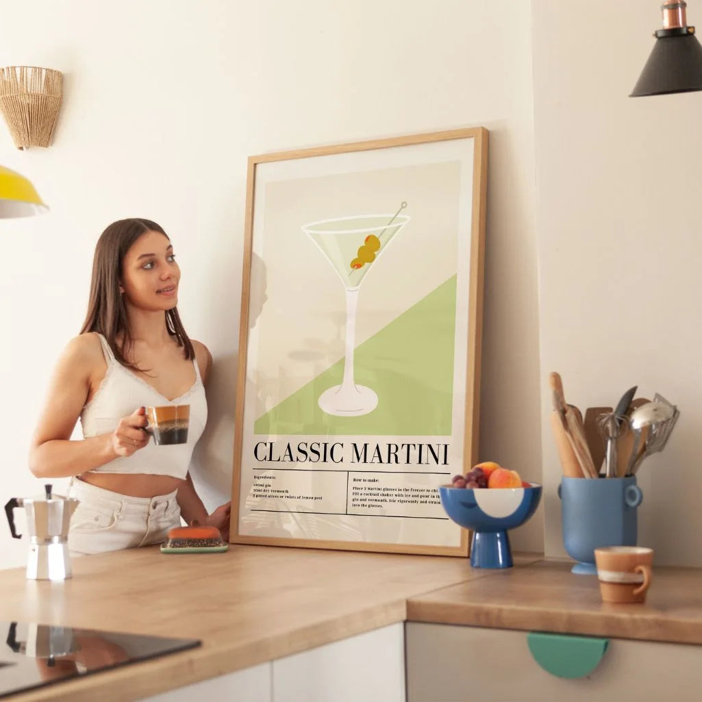 Classic Martini illustratie poster