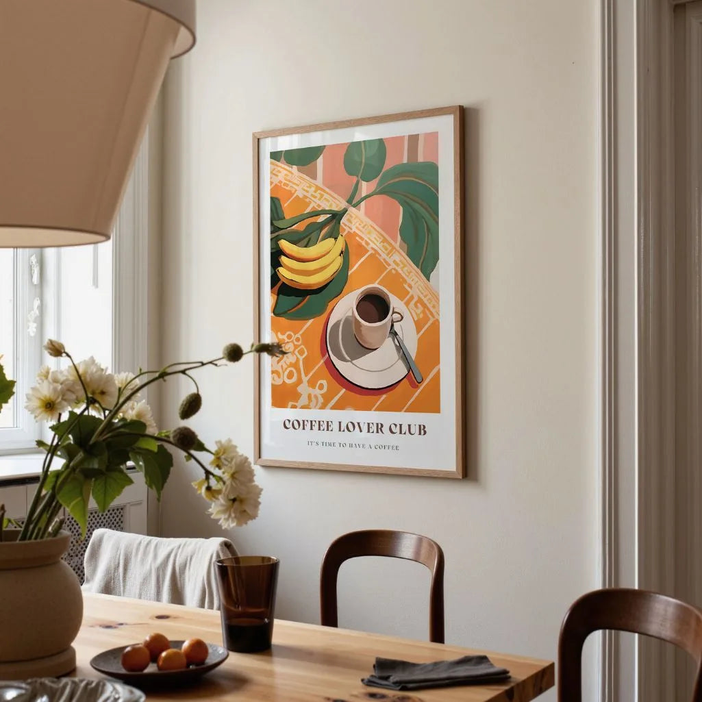 Koffie Bananen Poster