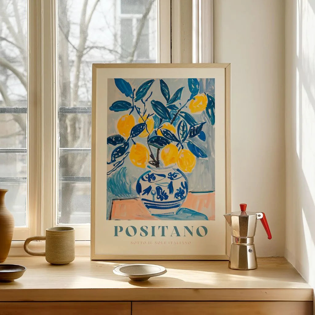 Positano Citroen Poster
