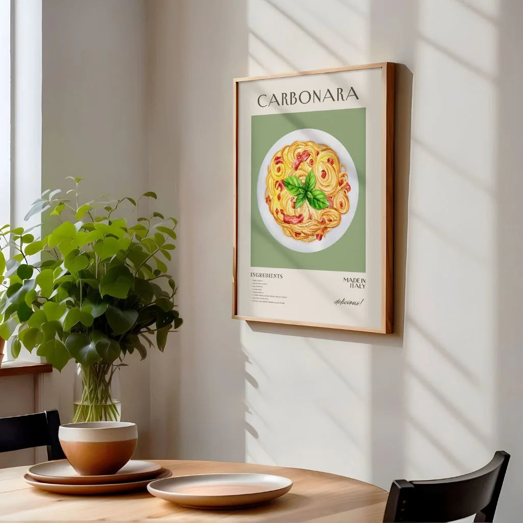 Pasta Carbonara Poster