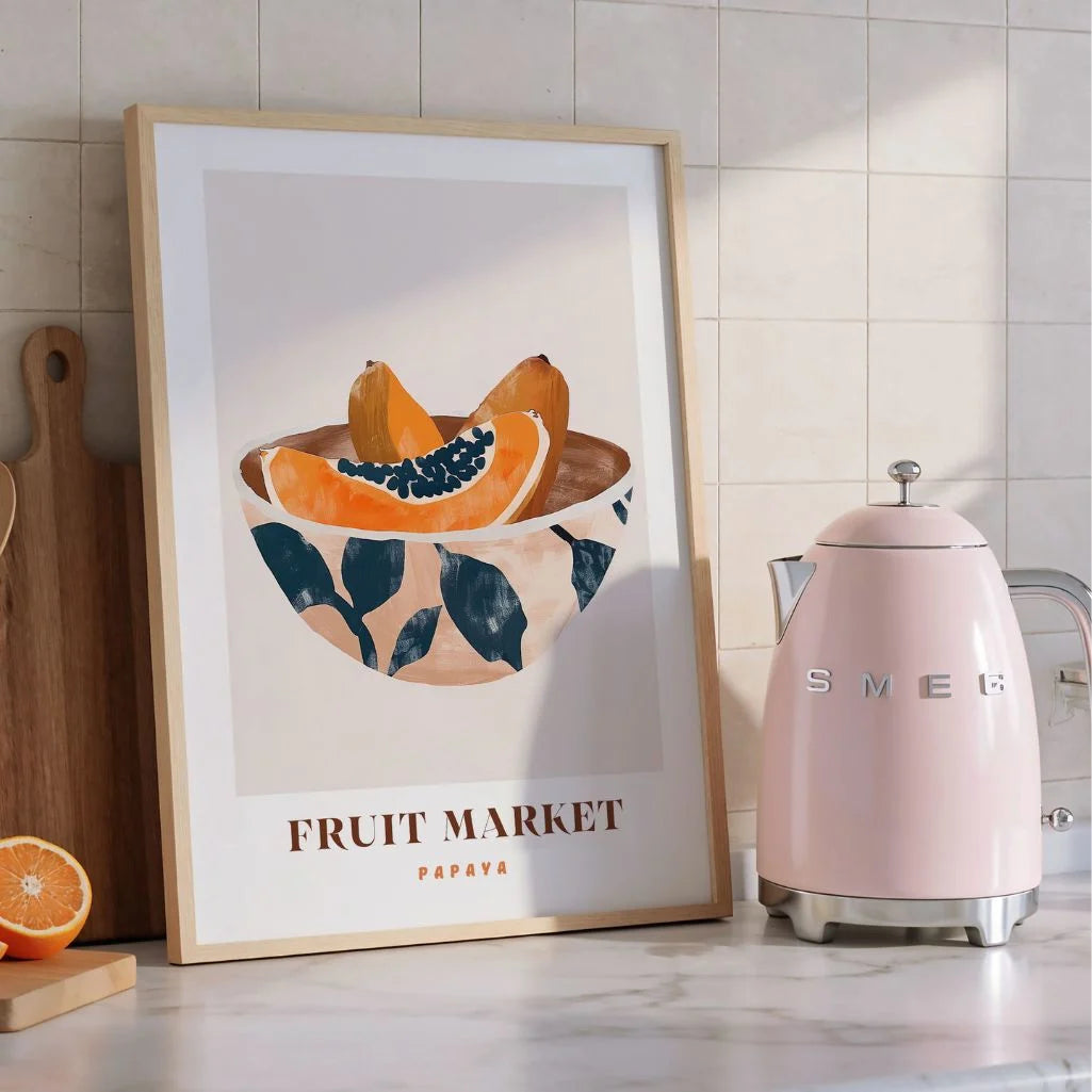 Papaja illustratie Poster