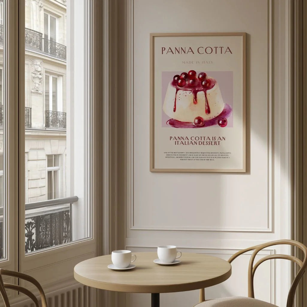 Panna Cotta illustratie Poster