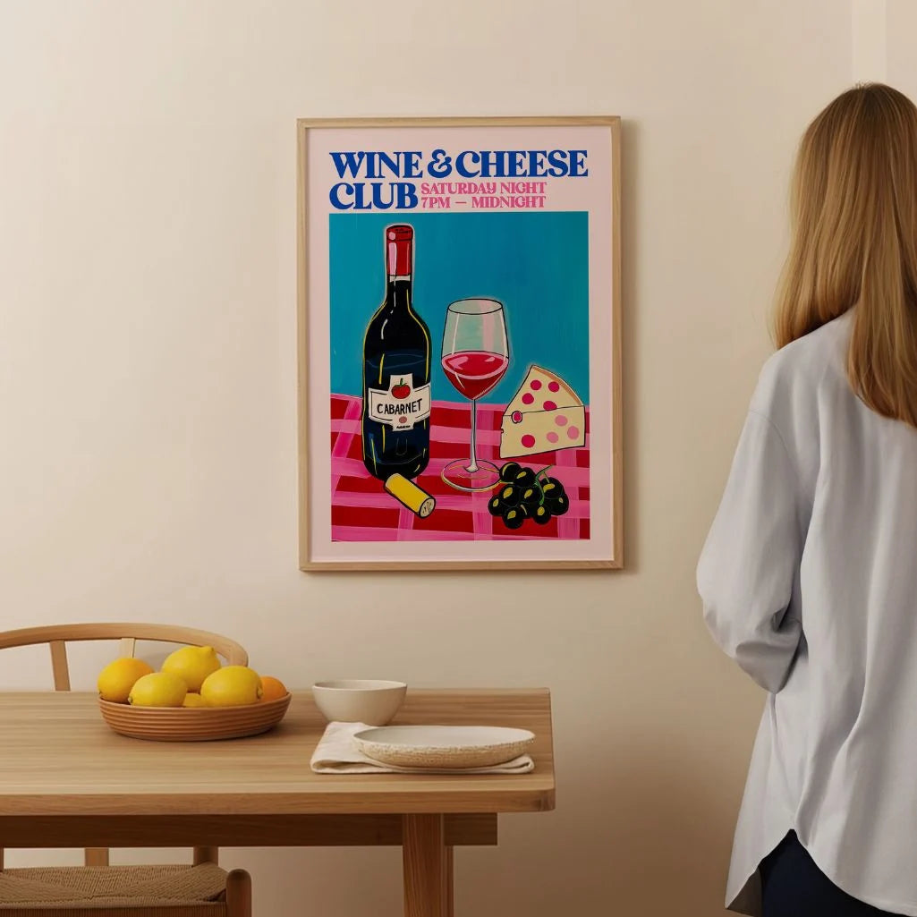 Wijn-Kaas Club poster
