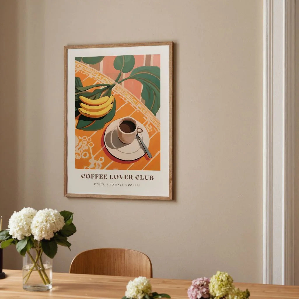 Koffie Bananen Poster