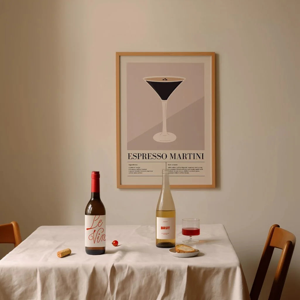 Espresso Martini poster illustratie