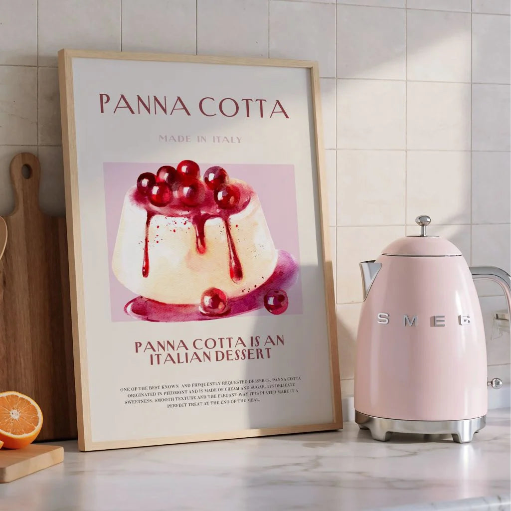 Panna Cotta illustratie Poster
