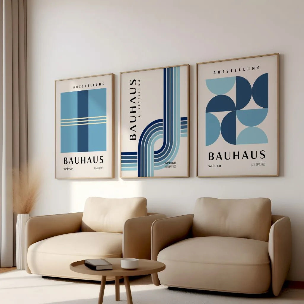 Bauhaus Weimar Rhythm – Set van 3 posters