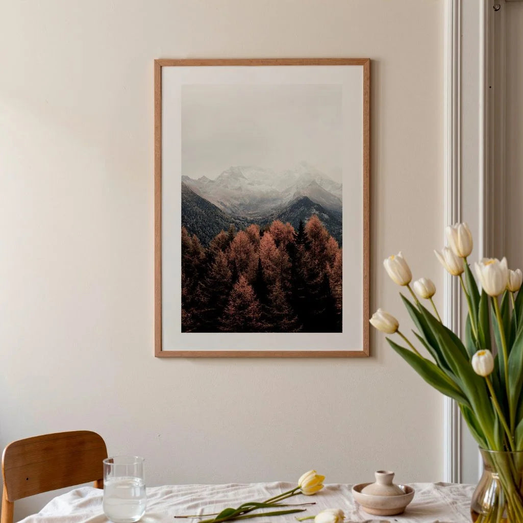 Poster Herfst Berglandschap