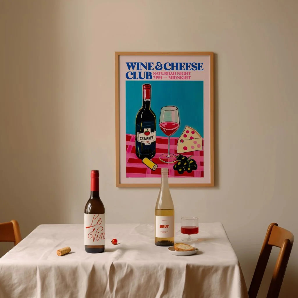 Wijn-Kaas Club poster
