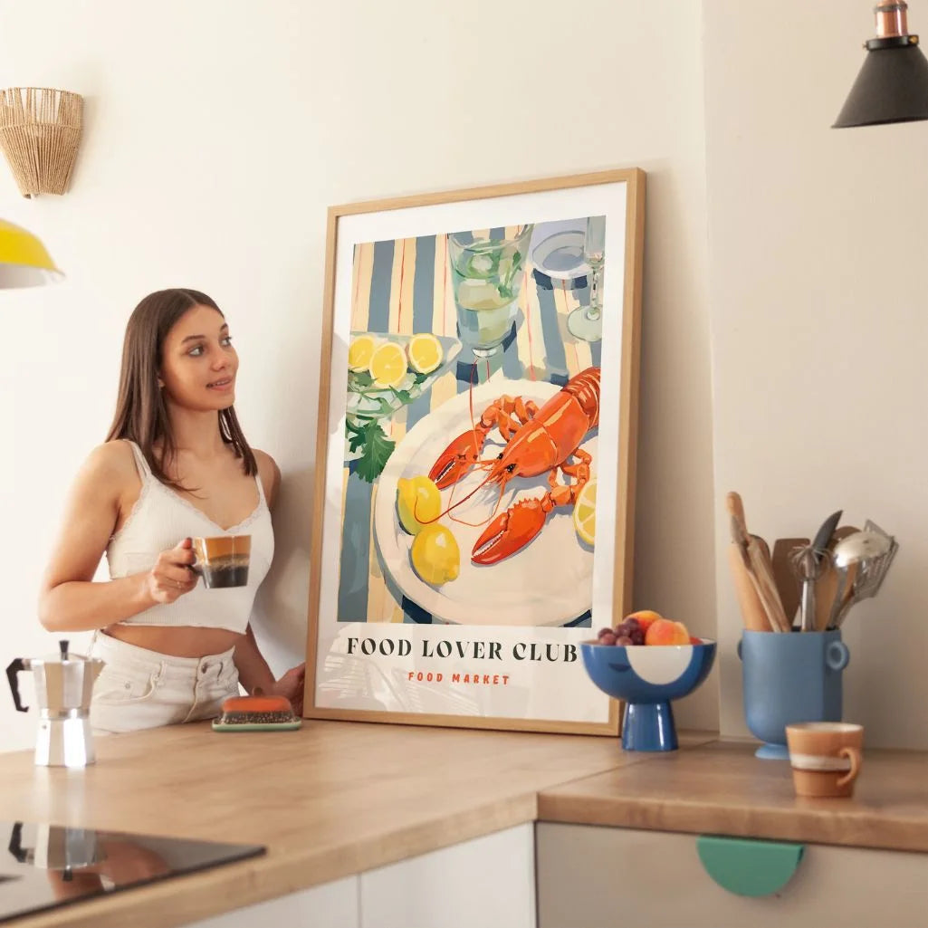 Kreeft En Citroenen Poster