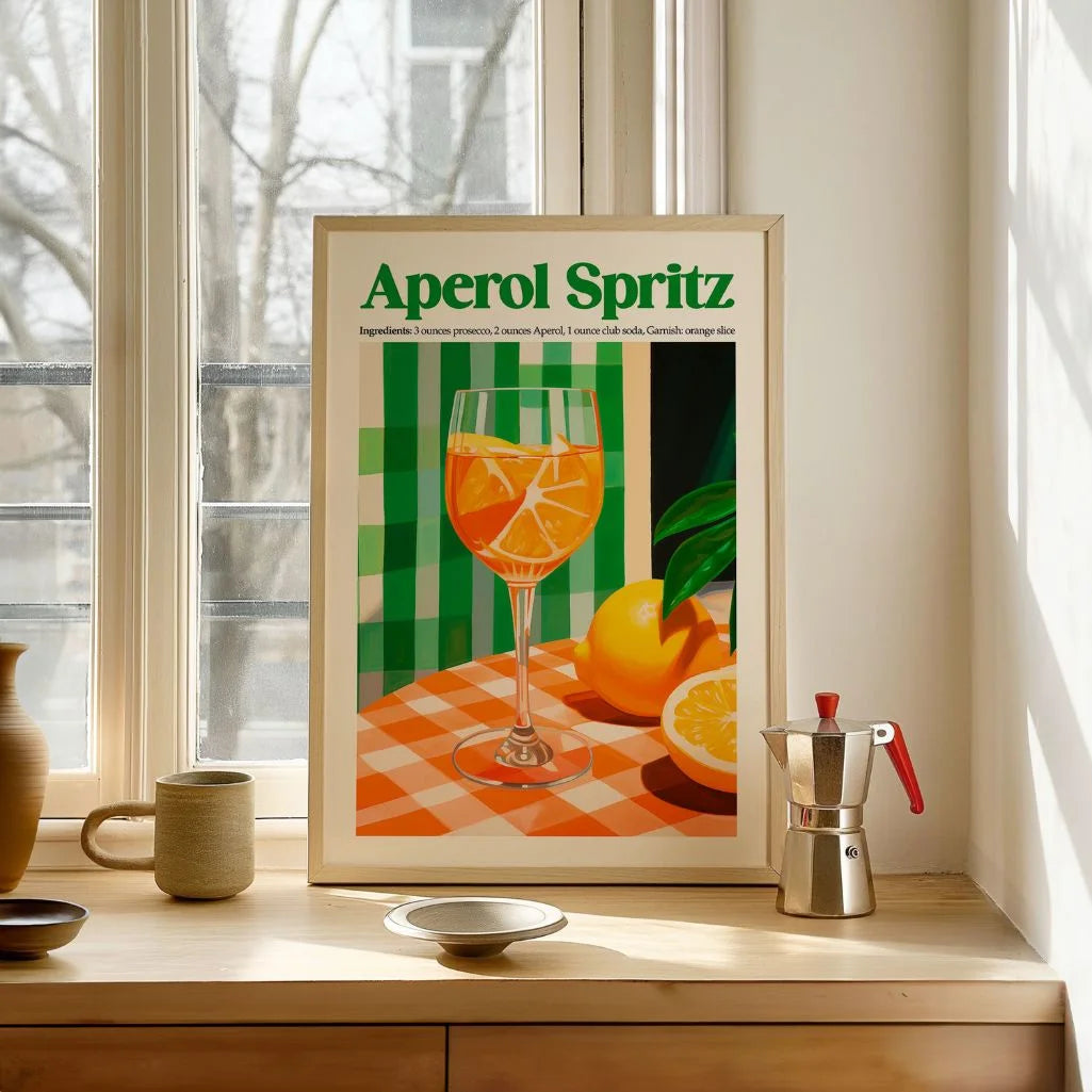 Aperol Spritz Citruskleuren poster