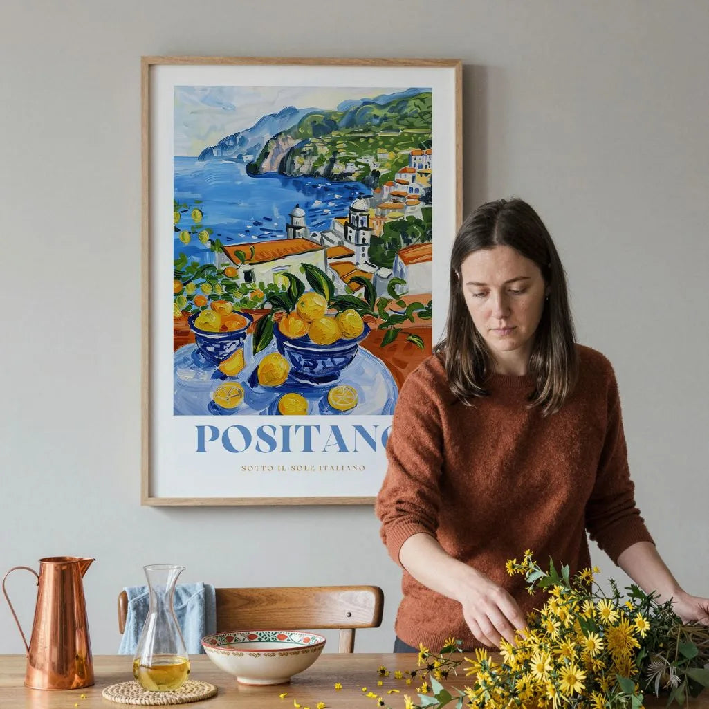 Positano Citroenen Poster