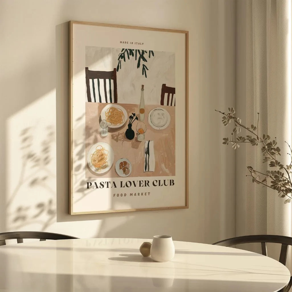 Poster met Italiaanse Pasta