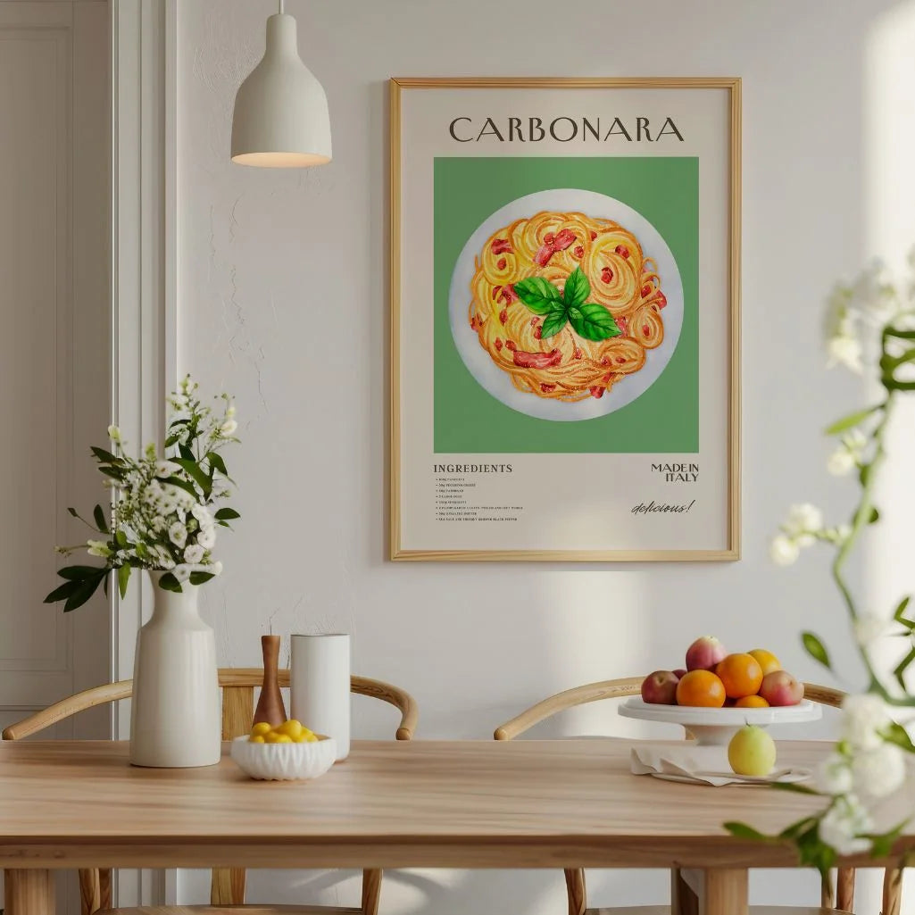 Pasta Carbonara Poster