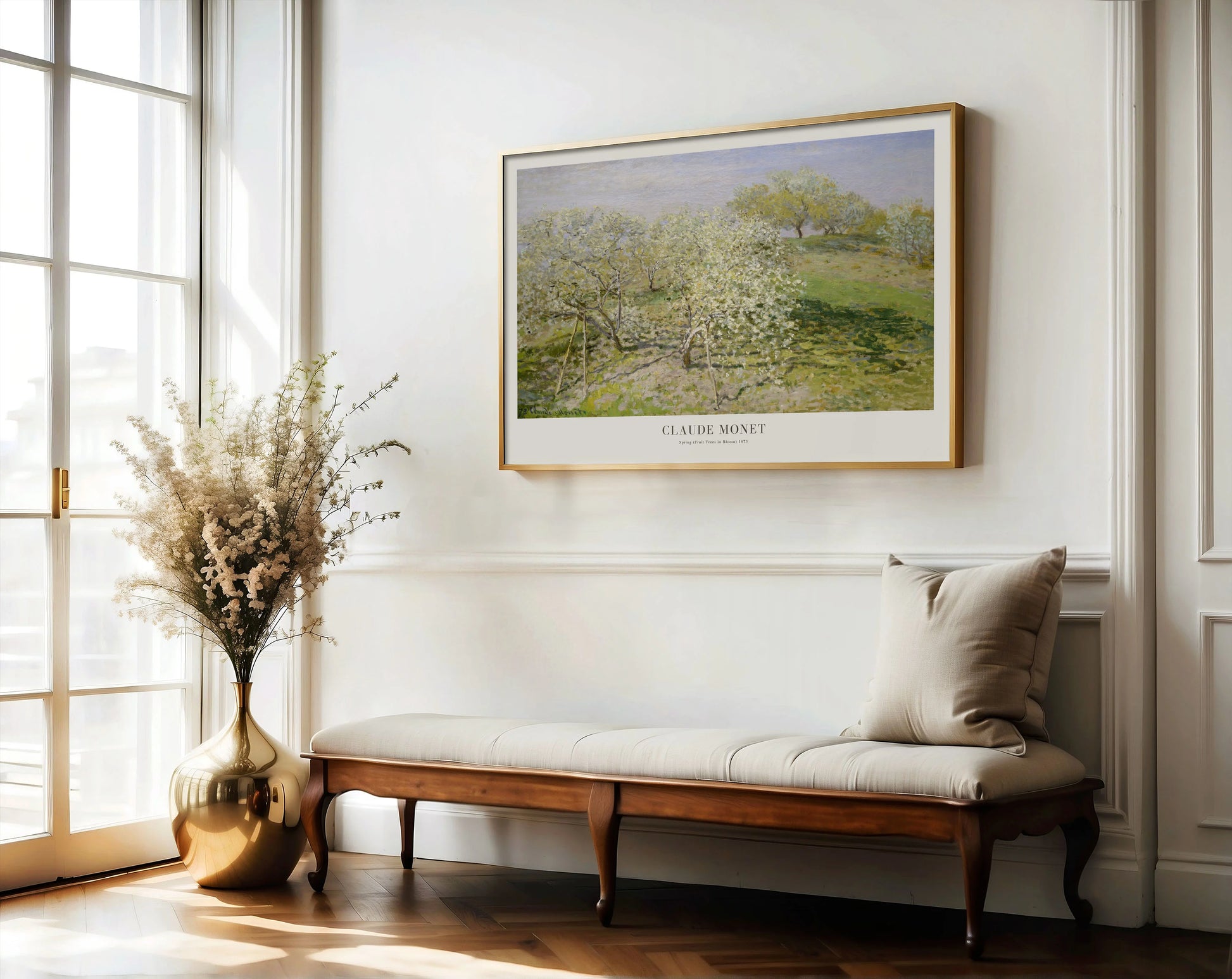Claude Monet – Lente (Bloeiende fruitbomen) Poster