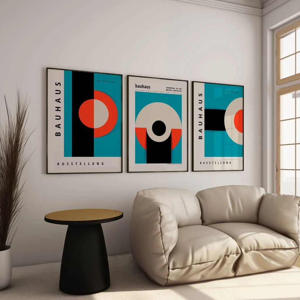 Bauhaus Set van 3 Posters