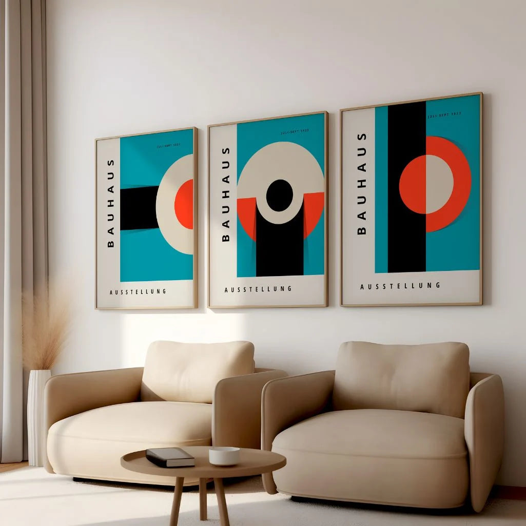 Bauhaus Set van 3 Posters