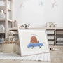 bear driving car poster kids gallery wall