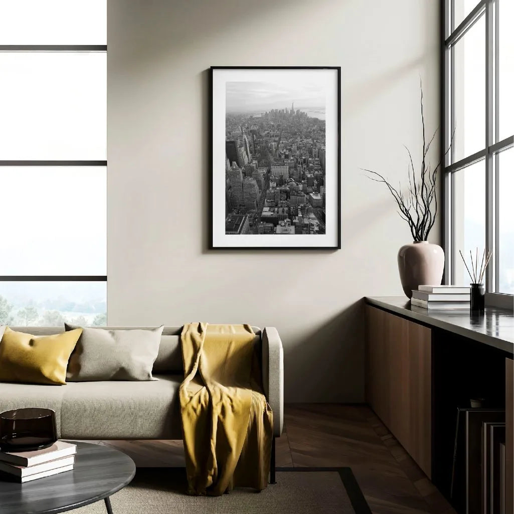 black white new york poster room decor
