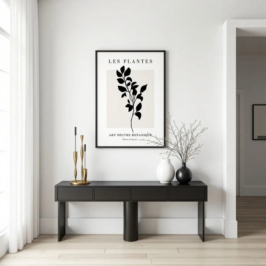 botanical branch poster gallery wall modern minimalist decor