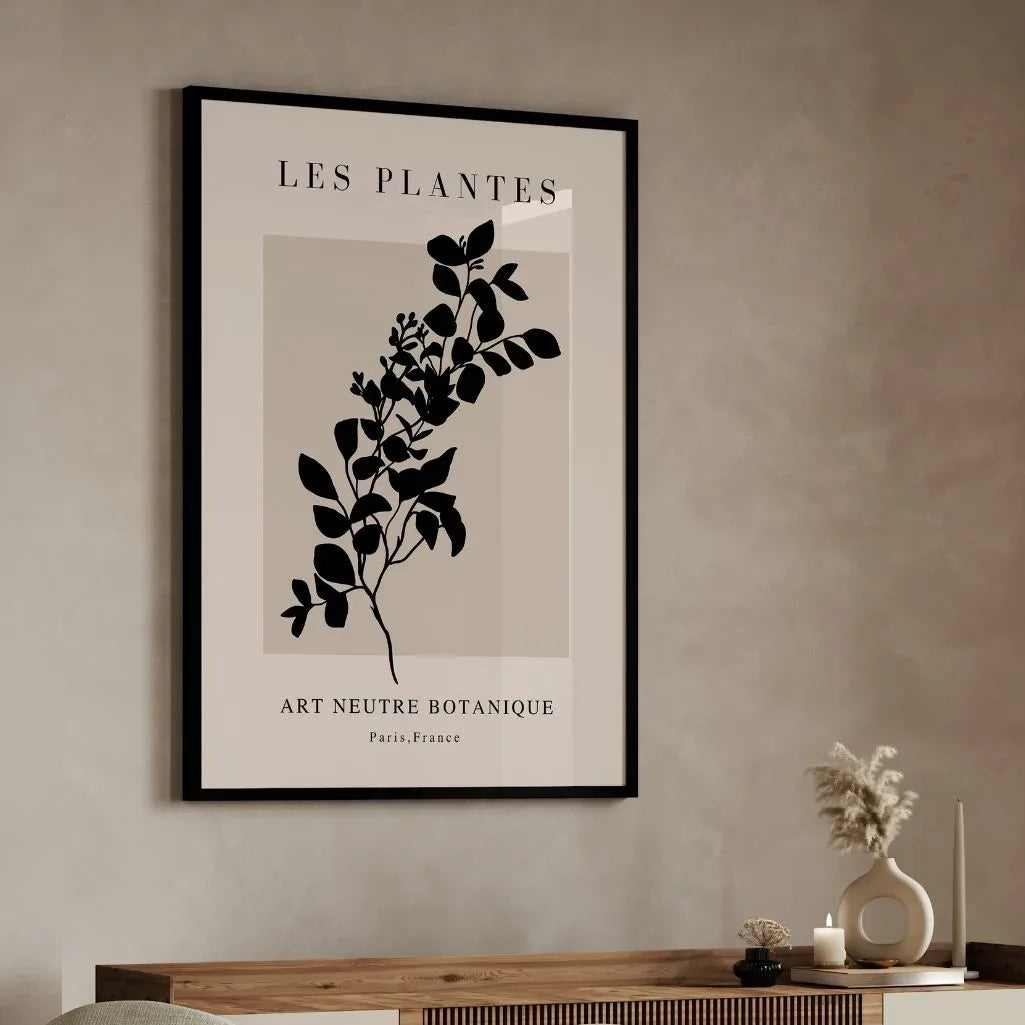 botanical branch wall print gallery wall modern neutral decor