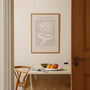 botanical poster bedroom calm neutral tones  
